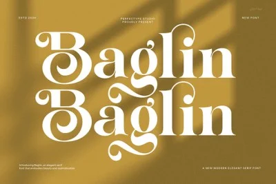 Baglin Elegant Ligature Serif Font