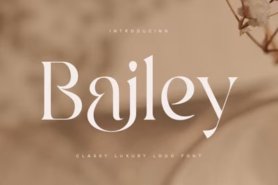 Bailey - Classy Luxury Logo Font Free Download