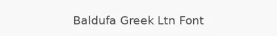 Baldufa Greek Ltn Font