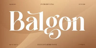 Balgon Serif Font