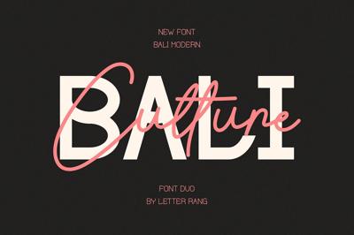 Bali Culture Font Duo Free Download