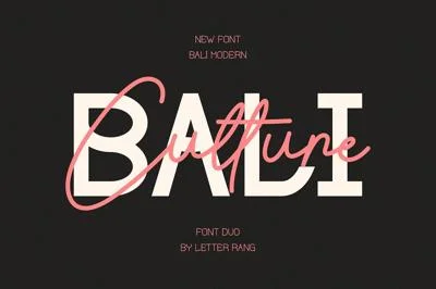 Bali Culture Font Duo