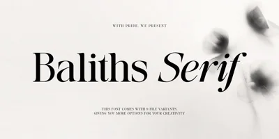 Baliths Serif Font