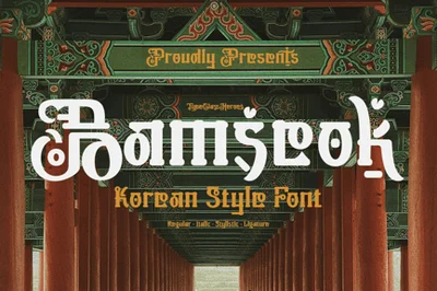 Bamseok – Korean Font