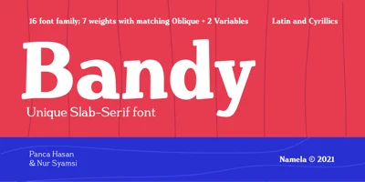 Bandy Font