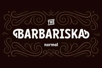 Barbariska Regular & Oblique Font