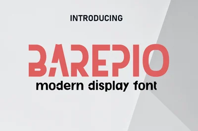 Barepio - Display Font