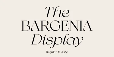 Bargenia Font