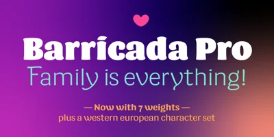 Barricada Pro Font