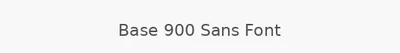 Base 900 Sans Font