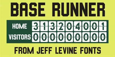 Base Runner JNL Font