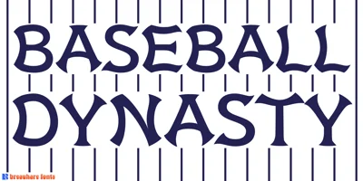Baseball Dynasty Font
