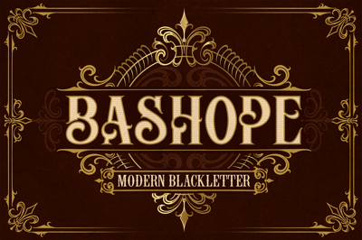 BASHOPE VINTAGE FONT Free Download