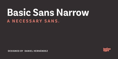Basic Sans Narrow Font
