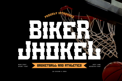 Biker Jhokel Athletics & Basketball Font