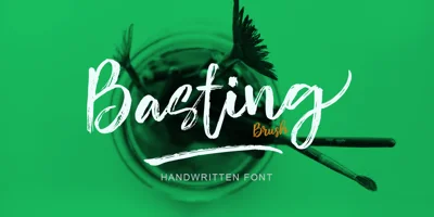 Basting Brush Font