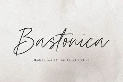 Bastonica - Modern Script Font