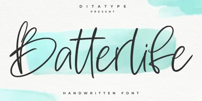 Batterlife Font