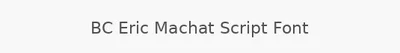 BC Eric Machat Script Font