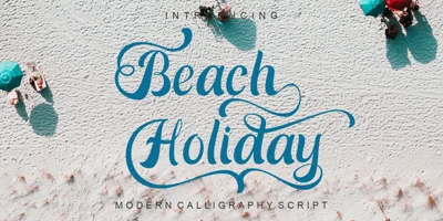 Beach Holiday Font
