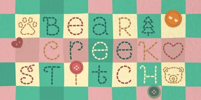 Bear Creek Stitch Font