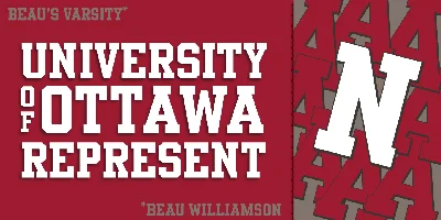 Beau's Varsity Font