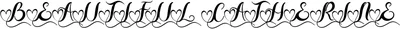 Beautiful Catherine Monogram Font
