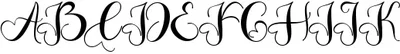 Beautiful Romantic Monogram Font