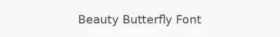 Beauty Butterfly Font