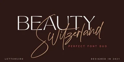 Beauty Switzerland Duo Font