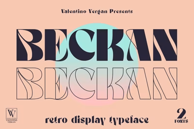 Beckan - Retro Typeface Free Download