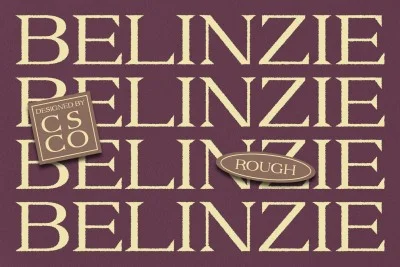 Belinzie Rough Font