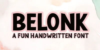 Belonk Font