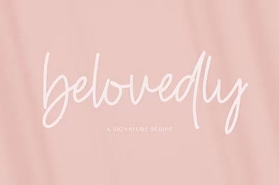 Belovedly Font - Handwriting Font Free Download