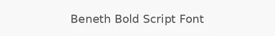 Beneth Bold Script Font