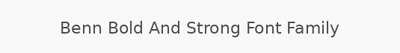 Benn Bold And Strong Font Family
