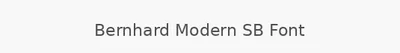 Bernhard Modern SB Font