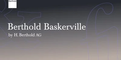 Berthold Baskerville Font