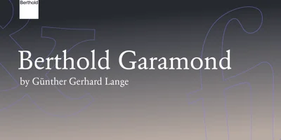 Berthold Garamond Font