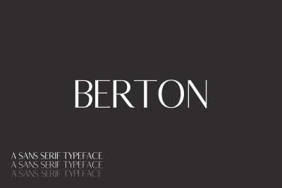 Berton Sans Serif 3 Font Family Pack