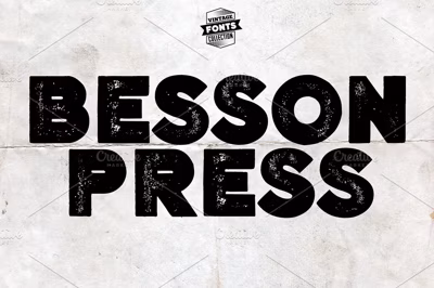 Besson - 2 vintage fonts Free Download