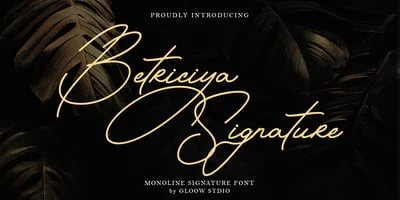 Betriciya Signature Font