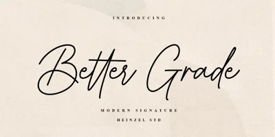 Better Grade Font