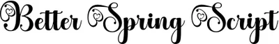 Better Spring Script Font