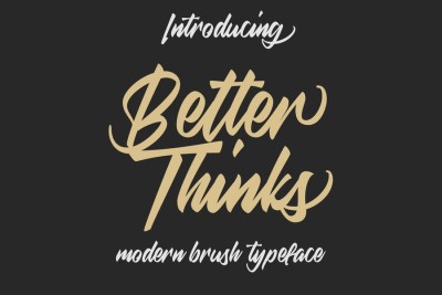 Better Thinks Typeface Font