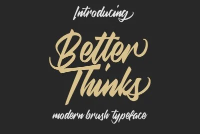 Better Thinks Typeface Font