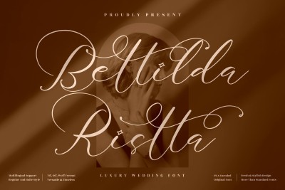 Bettilda Ristta Wedding Script Font