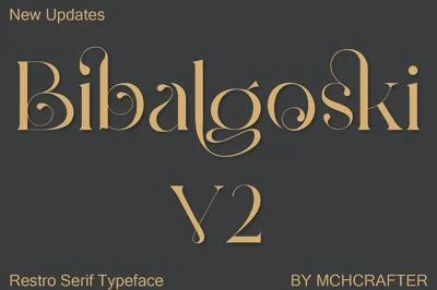 Bibalgoski V2 | Vintage Serif Type Font
