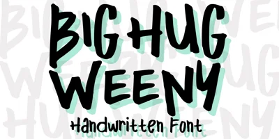 Big Hug Weeny Font
