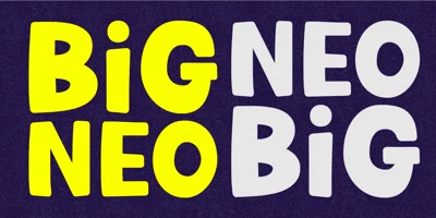 Big Neo Font